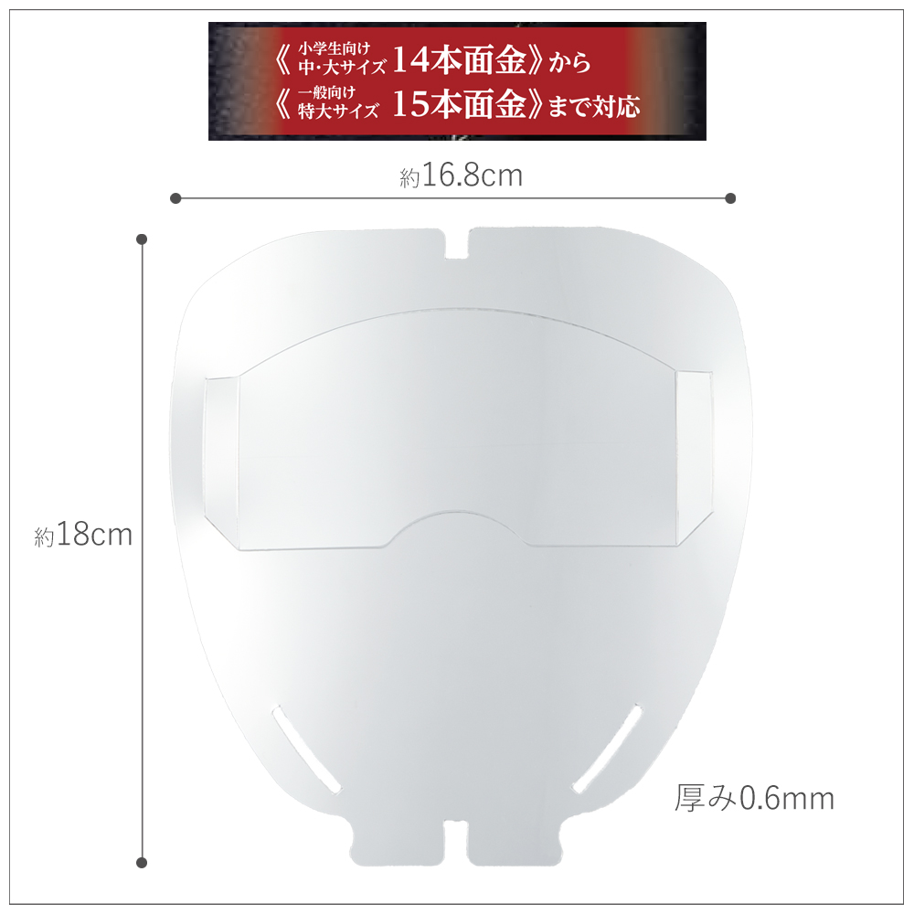 日本製 剣道 面 光触媒加工 フルフェイスシールド